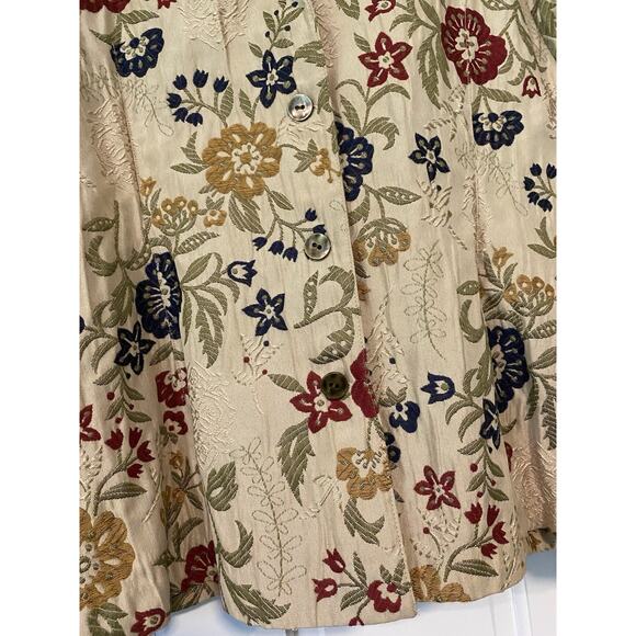 ALFRED DUNNER Tapestry Blazer Jacket Women's 20 Button Up Floral Notch Feminine - Picture 6 of 13